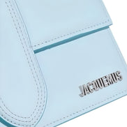 Jacquemus Pale blue Leather Le Grand Bambino Handbag