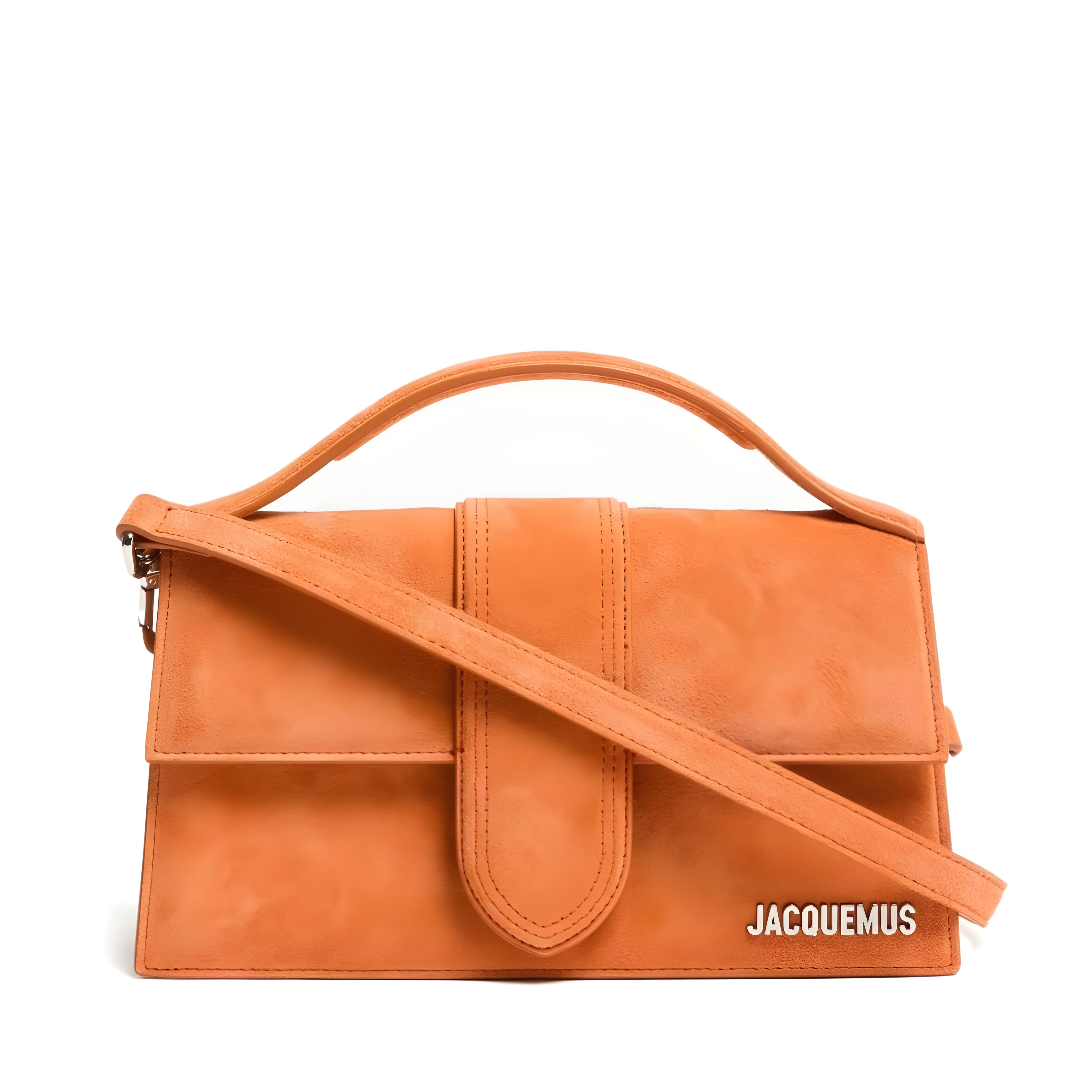 Jacquemus Terracotta Leather Le Grand Bambino Handbag