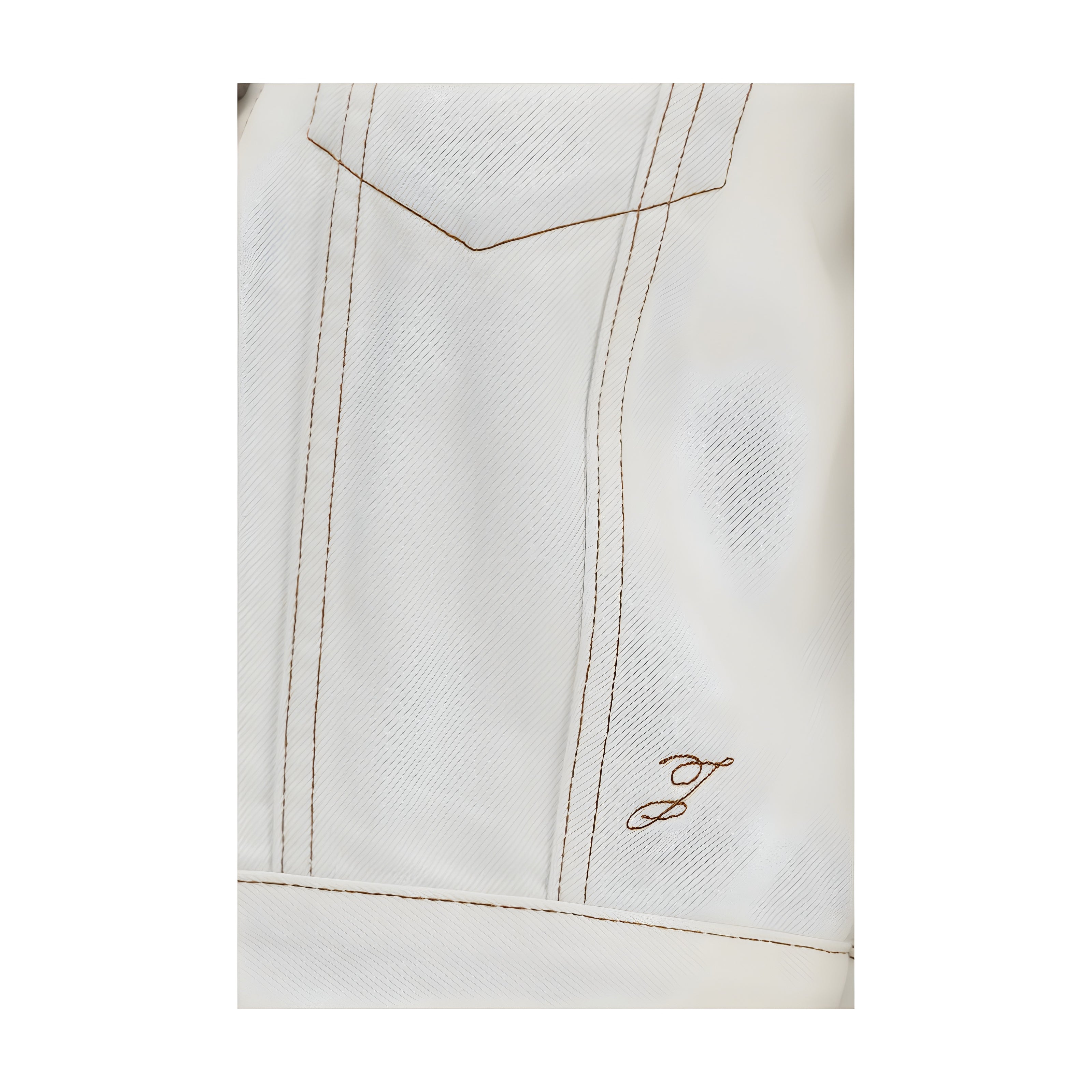 Jacquemus White Cotton Denim Jacket