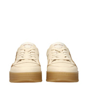 Sneakers low top Jimmy Choo bej din piele pentru bărbați