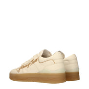 Sneakers low top Jimmy Choo bej din piele pentru bărbați