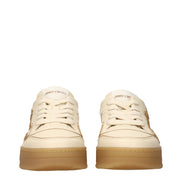 Sneakers low top Jimmy Choo bej din piele pentru femei