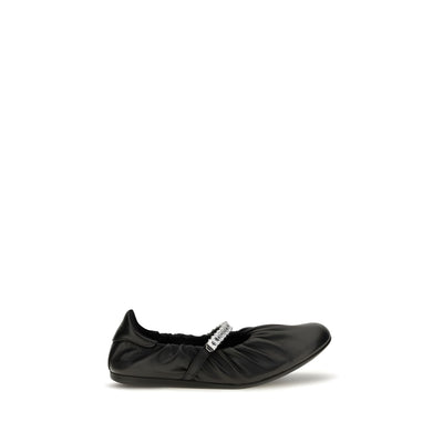 Balerini Jimmy Choo negri din piele