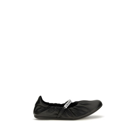 Balerini Jimmy Choo negri din piele