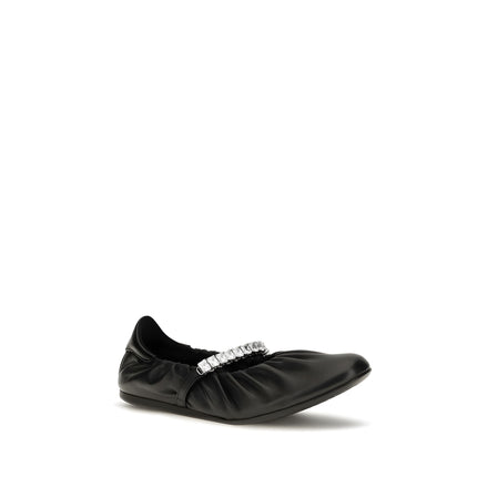 Balerini Jimmy Choo negri din piele