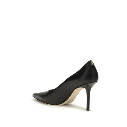 Pantofi negri Jimmy Choo, cu toc înalt