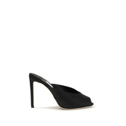 Sandale cu toc stiletto negre Jimmy Choo