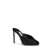 Sandale cu toc stiletto negre Jimmy Choo