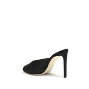 Sandale cu toc stiletto negre Jimmy Choo