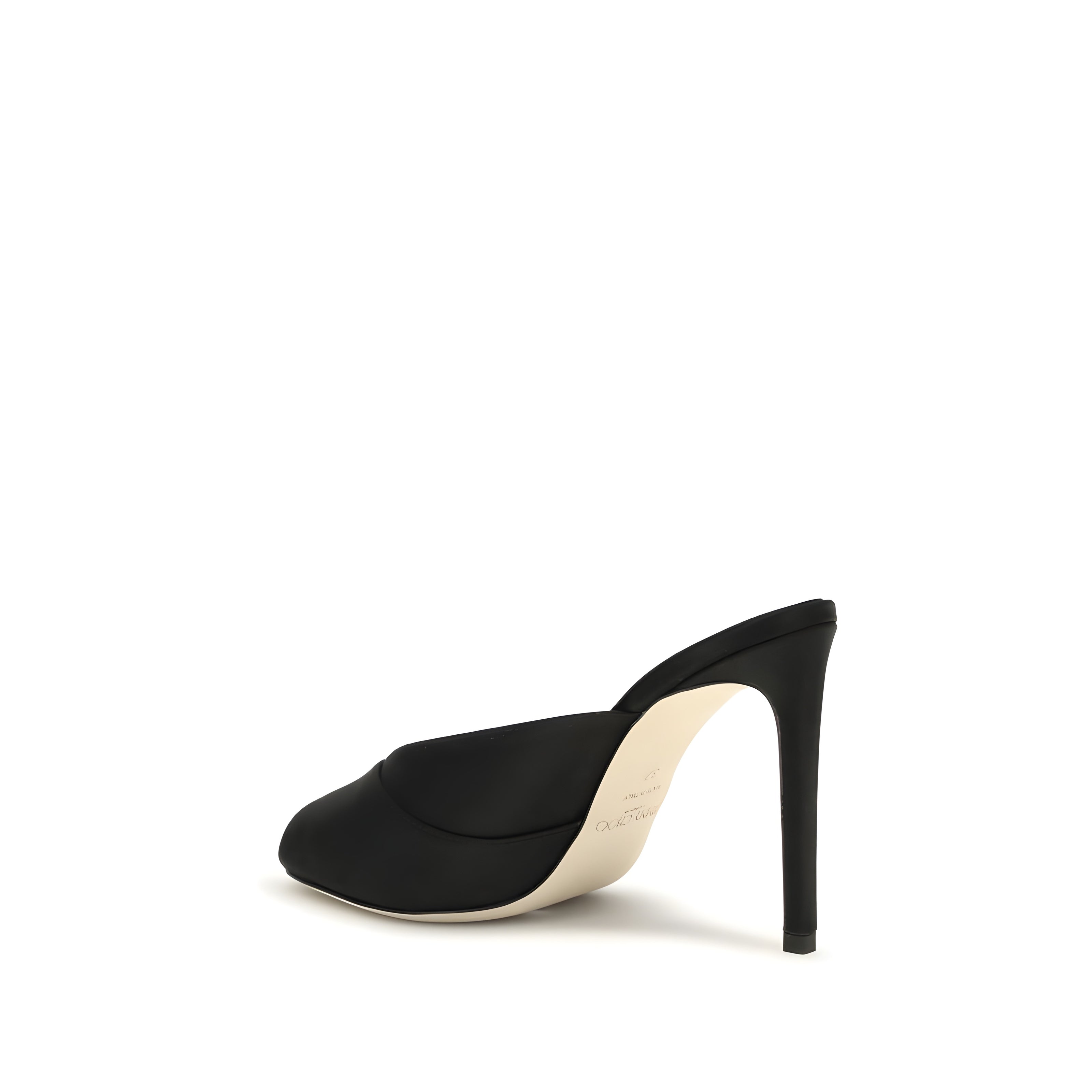 Sandale cu toc stiletto negre Jimmy Choo