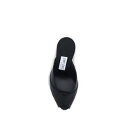 Sandale cu toc stiletto negre Jimmy Choo