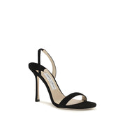 Jimmy Choo Black Stiletto Heel Sandals