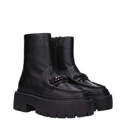 Ghete Jimmy Choo negre din piele