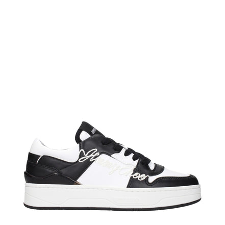 Sneakers low top Jimmy Choo negri din piele