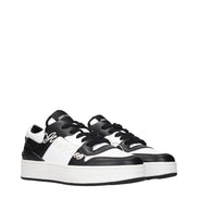 Sneakers low top Jimmy Choo negri din piele