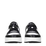 Sneakers low top Jimmy Choo negri din piele