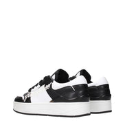 Sneakers low top Jimmy Choo negri din piele