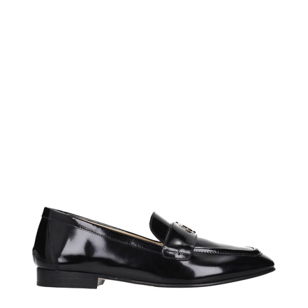 Loafers slip-on Jimmy Choo negri din piele