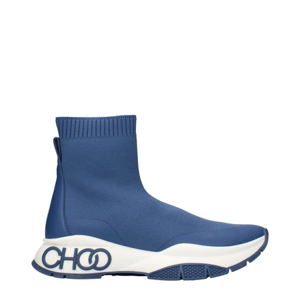 Ghete Jimmy Choo albastre din material textil