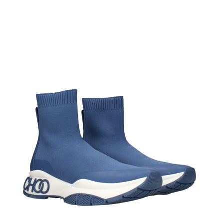 Ghete Jimmy Choo albastre din material textil