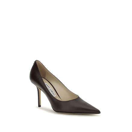 Pantofi cu toc înalt Jimmy Choo maro din piele