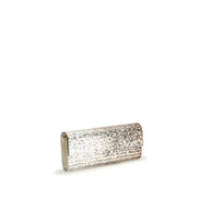 Geantă plic Jimmy Choo aurie din plexiglas