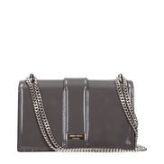 Jimmy Choo Gray Leather Shoulder Bag