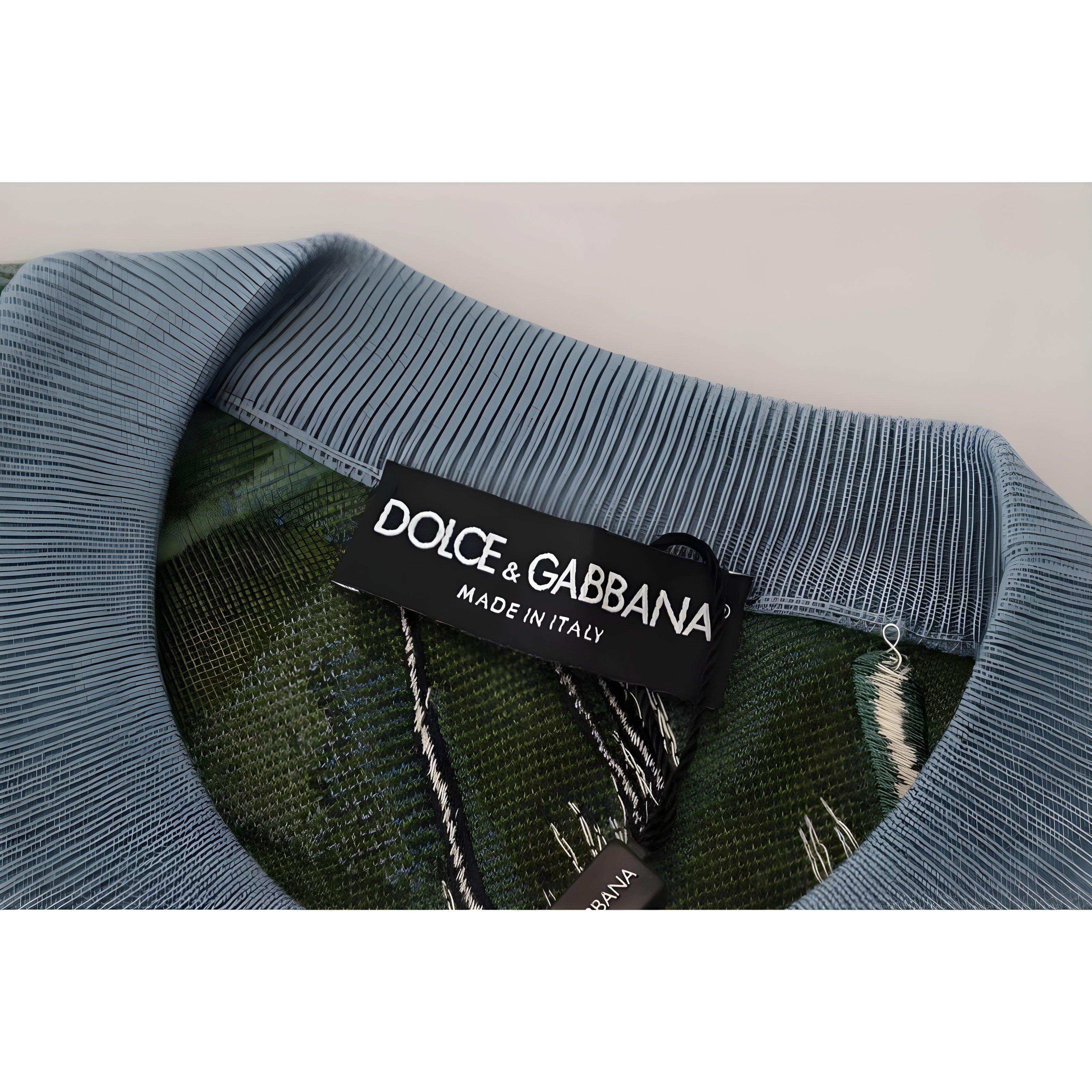 Pulover Dolce & Gabbana Jungle din lână și mătase cu logo