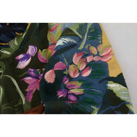 Pulover Dolce & Gabbana Jungle din lână și mătase cu logo