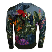 Pulover Dolce & Gabbana Jungle din lână și mătase cu logo