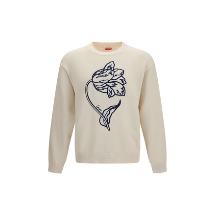 Bluză de molton Kenzo din bumbac bej