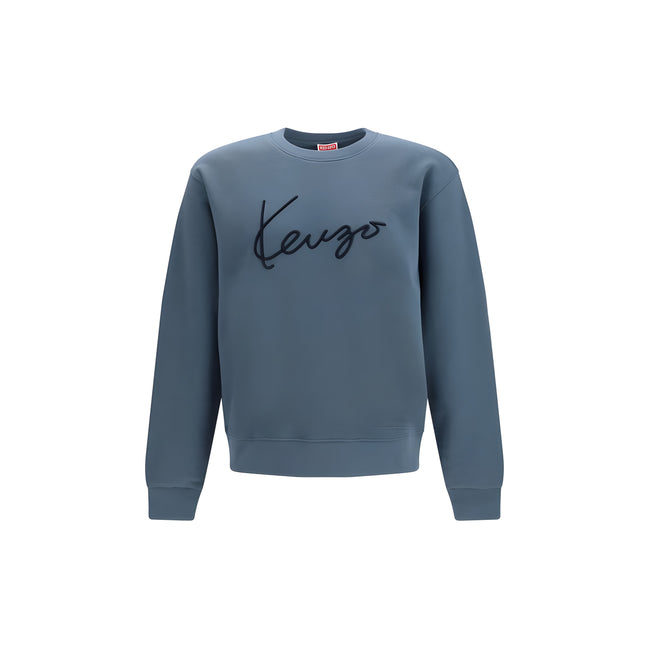 Kenzo Blue Cotton Sweatshirt