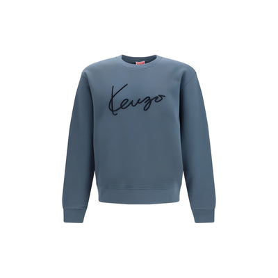 Kenzo Blue Cotton Sweatshirt