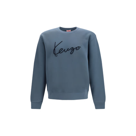 Kenzo Blue Cotton Sweatshirt