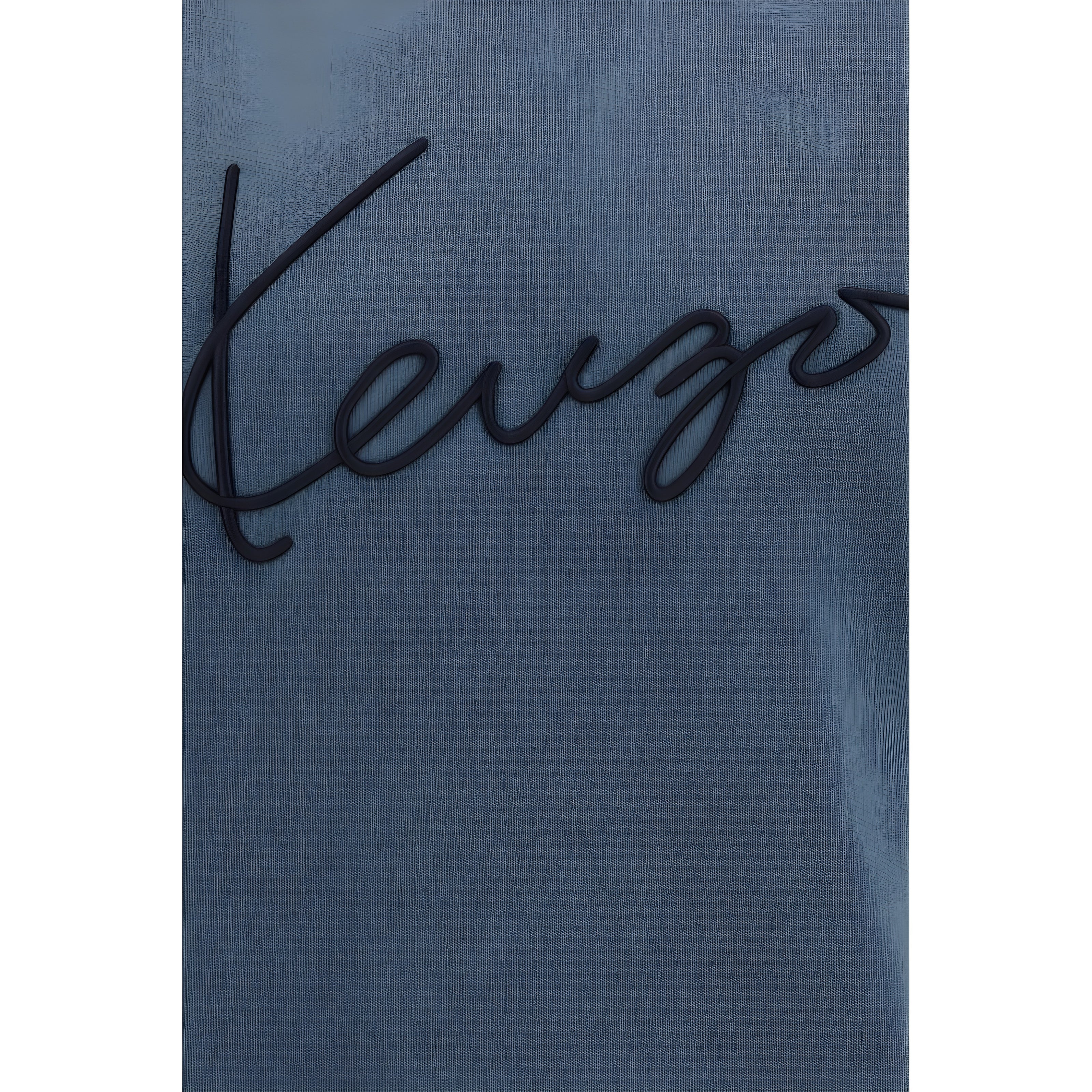 Kenzo Blue Cotton Sweatshirt