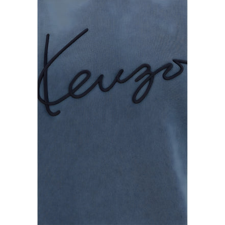 Kenzo Blue Cotton Sweatshirt