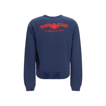 Kenzo Blue Cotton Sweatshirt