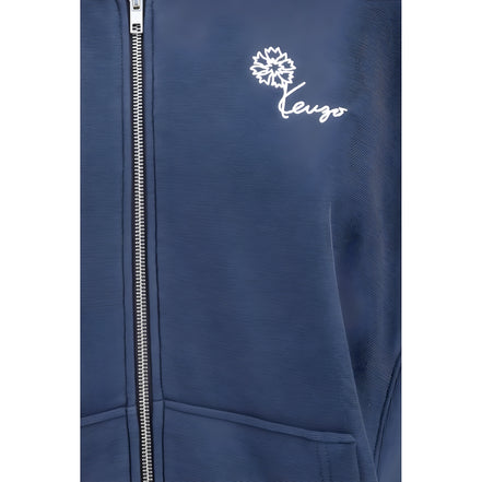 Hanorac Kenzo din bumbac albastru