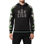 Hanorac Dolce & Gabbana KING Black Orchid Floral Crown Logo