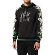 Hanorac Dolce & Gabbana KING Black Orchid Floral Crown Logo