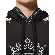 Hanorac Dolce & Gabbana KING Black Orchid Floral Crown Logo