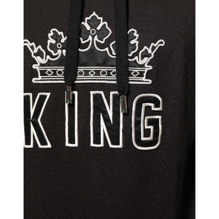 Hanorac Dolce & Gabbana KING Black Orchid Floral Crown Logo