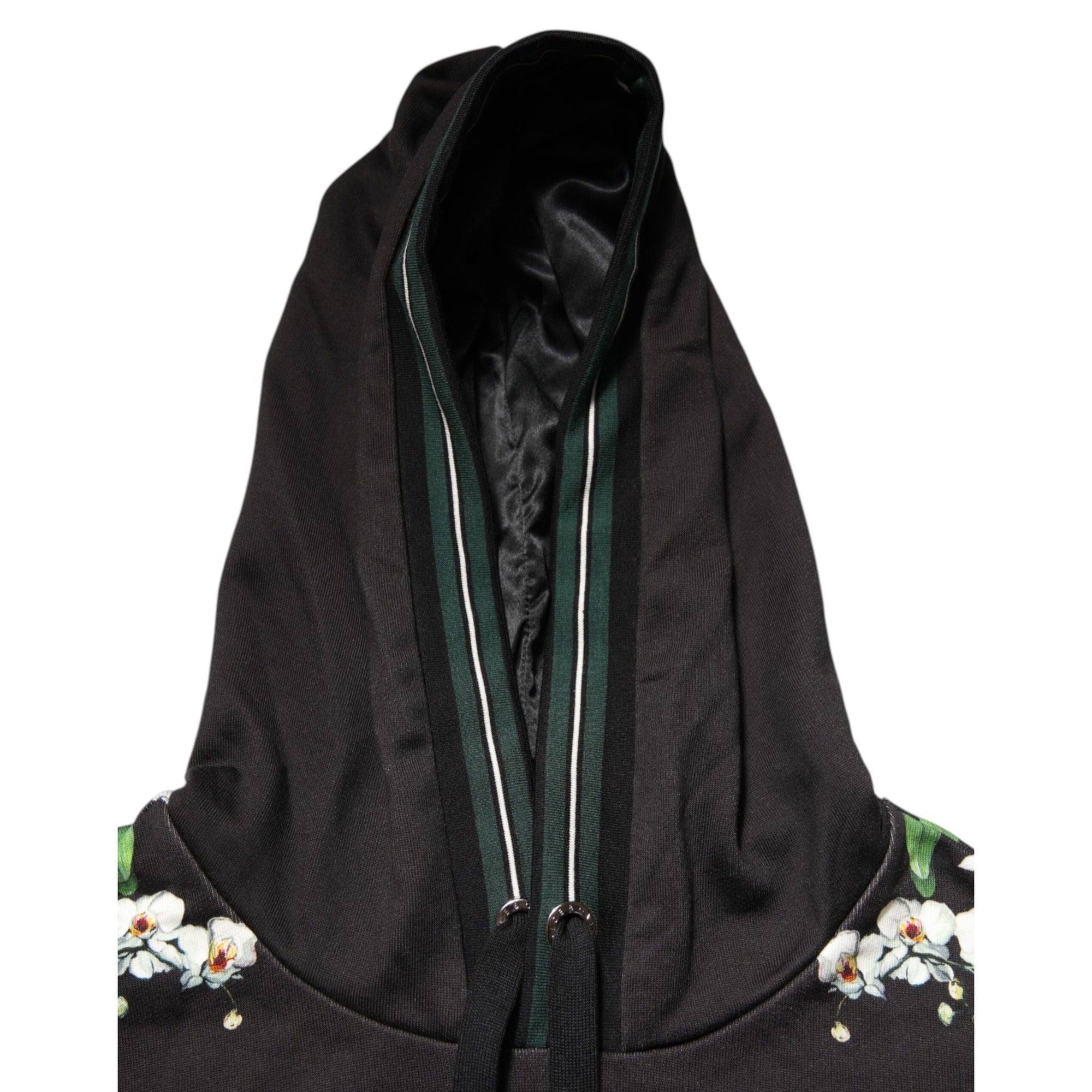 Hanorac Dolce & Gabbana KING Black Orchid Floral Crown Logo