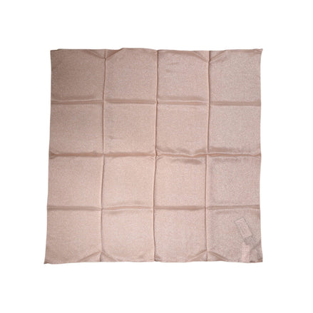 Eșarfă pătrată Dolce & Gabbana, roz pal, din amestec de mătase, 87,5 cm x 86,5 cm