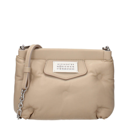 Geantă crossbody Maison Margiela din piele bej