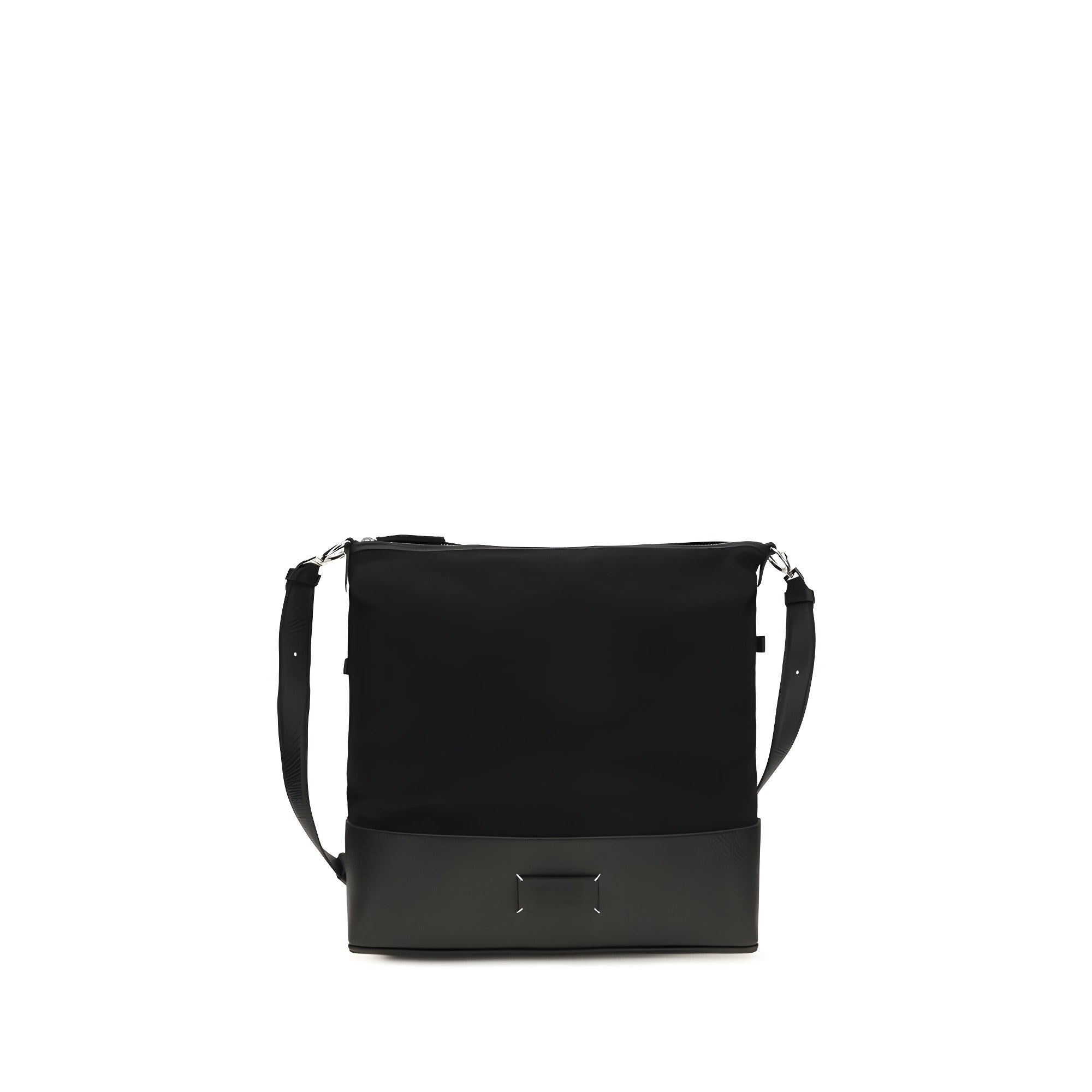 Geantă de umăr Maison Margiela neagră din piele Hobo