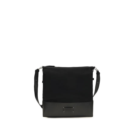 Geantă de umăr Maison Margiela neagră din piele Hobo
