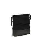 Geantă de umăr Maison Margiela neagră din piele Hobo