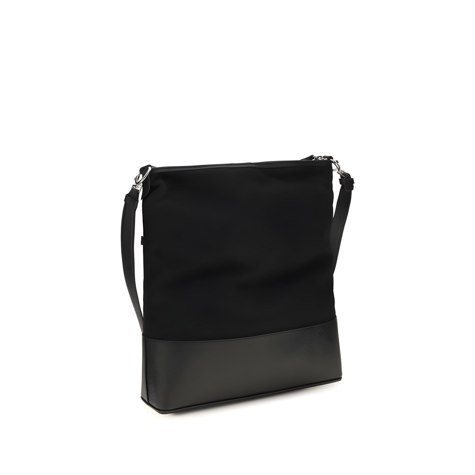 Geantă de umăr Maison Margiela neagră din piele Hobo