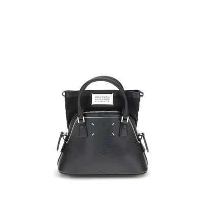 Maison Margiela Black Calf Leather Shoulder Bag